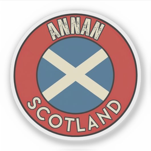 Annan, Scotland シール (正面)