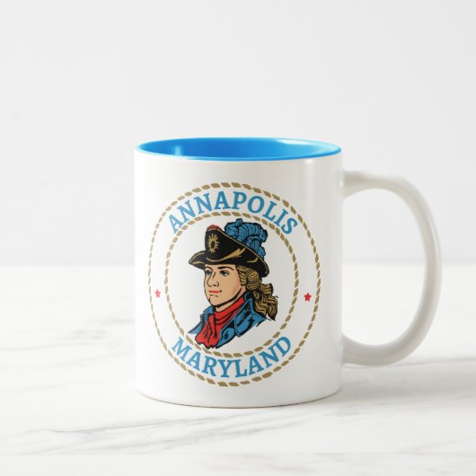 Annapolis Maryland Colonial ツートーンマグカップ (右)