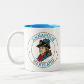 Annapolis Maryland Colonial ツートーンマグカップ (左)