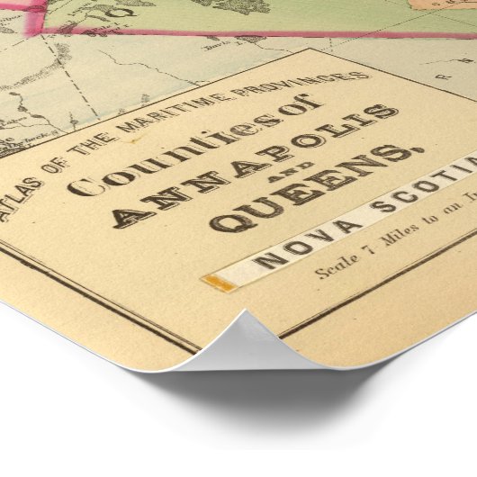 Annapolis, Queens counties, NS ポスター (角)