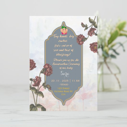 Annaprashan Ceremony Invitations  招待状 (スタンド正面)