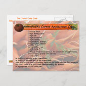 AnnaRuth's Carrot Applesauce Cake Postcard ポストカード (正面/裏面)