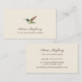 Anna's Hummingbirdビジネスカード 名刺 (正面/裏面)