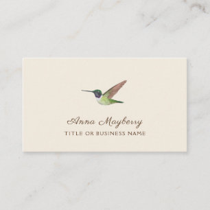 Anna's Hummingbirdビジネスカード 名刺