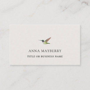 Anna's Hummingbirdビジネスカード 名刺