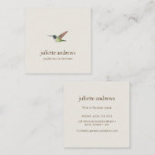 Anna's Hummingbird スクエア名刺 (正面/裏面)