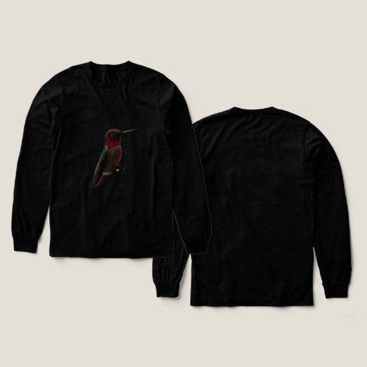 Anna's Hummingbird トライブレンドＴシャツ (デザイン 正面＆背面)