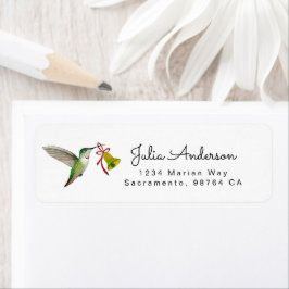 Anna's Hummingbird 返送先ラベル ラベル