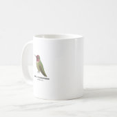 Anna's Hummingbird - Birds of California Mug コーヒーマグカップ (正面左)