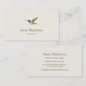 Anna's Hummingbird Business Card 名刺 (正面/裏面)