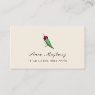 Anna's Hummingbird Square名刺 名刺