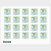 Anna's Hummingbird Square Sticker スクエアシール (シート)