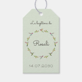 Anna's Hummingbirds Baptism ギフトタグ