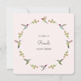 Anna's Hummingbirds Baptism with photo