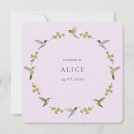 Anna's Hummingbirds Baptism with photo