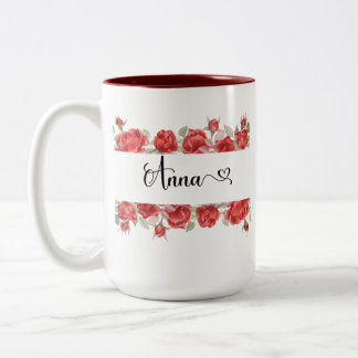 Anna's Mug 15oz (詳細オプションを参照) ツートーンマグカップ