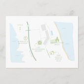 ANNEのオーダーメイドウェルカムマップ結婚式カード エンクロージャーカード (裏面)