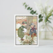 Anne Andersonによるクリスマスバラ シーズンポストカード (スタンド正面)