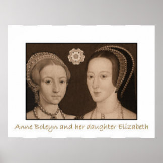 Anne Boleyn and her daughter Elizabeth ポスター