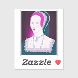 Anne Boleyn Custom-Cut Vinyl Sticker シール