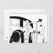 Anne Harriet Fishによるリムジン ポストカード (正面/裏面)