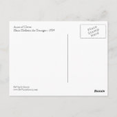 Anne of Clevesポストカード ポストカード (裏面)