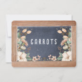 Anne of Green Gablesチャックボードメニュー/座席表 招待状 (正面)