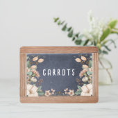 Anne of Green Gablesチャックボードメニュー/座席表 招待状 (スタンド正面)