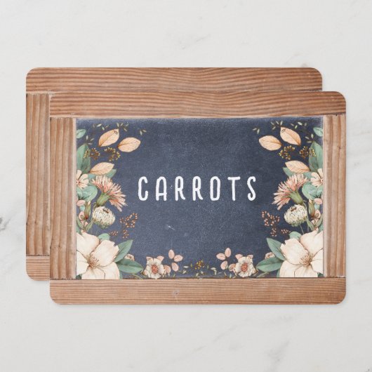 Anne of Green Gablesチャックボードメニュー/座席表 招待状 (正面/裏面)