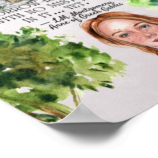 Anne of Green Gables引用文教室ポスター ポスター (角)