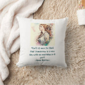 Anne of Green Gables水彩プリント クッション (ブランケット)