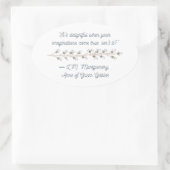 Anne of Green Gables インスパイア Oval Sticker 楕円形シール (バッグ)