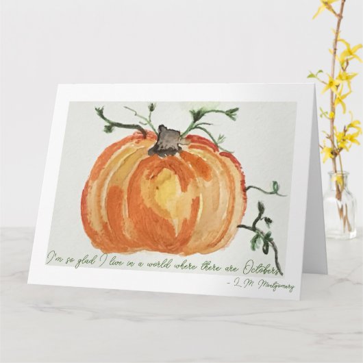 Anne of Green Gables Folded Greeting Card カード (黄色い花)