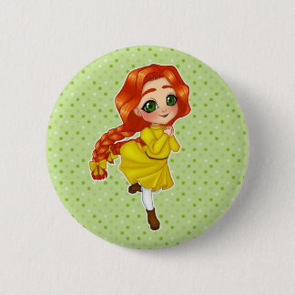 Anne Shirley (Anne of Green Gables)ボタン 缶バッジ