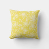 Anne 💛 Soft Yellow Floral クッション (正面)