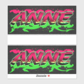 Anne Vorname Name Graffiti Aufkleber Sticker シール (シート)