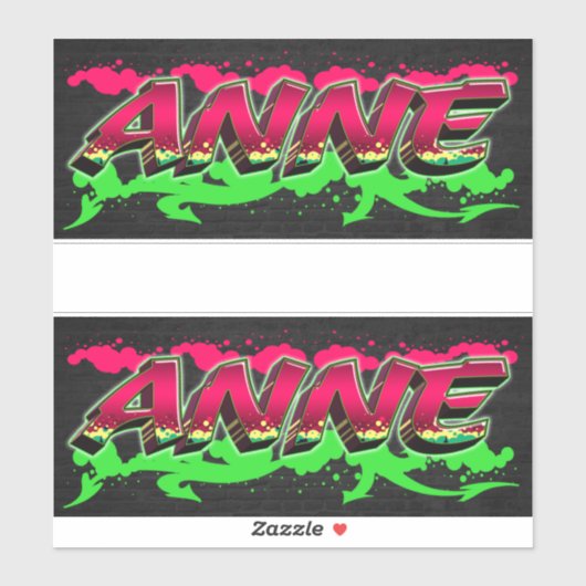 Anne Vorname Name Graffiti Aufkleber Sticker シール (シート)