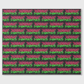 Anne Vorname Name Graffiti red green ラッピングペーパー (フラット)