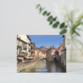 Annecyの魅力的な川のビュー，フランス ポストカード (スタンド正面)