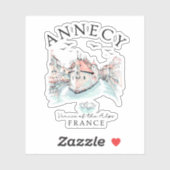 Annecy France – Venice of the Alps シール (シート)