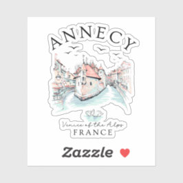 Annecy France – Venice of the Alps シール