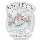 Annecy France – Venice of the Alps シール (正面)