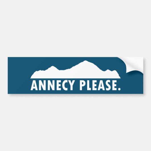Annecy Please バンパーステッカー (正面)