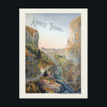 Annecy Tones Vintage Poster 1899 ポストカード<br><div class="desc">ヴィンテージの旅行ポスターは、渓谷を切り取る川と水に囲まれた小さな建物と山の景色を見せる。1899年フランス発行。私たちのポスターはプロフェッショナルに基づ高品質いた複製であり、非常に高解像度のスキャンはオリジナルから。当社の手動レタッチプロセスは、オリジナル詳細やオリジナルプリントに表示されるテクスチャを削除するフィルターの使用を含まない。全ての詳細はそのままの状態を保つ。色を修正。不完全性の除去。画像はLibrary of Congressの提供。</div>