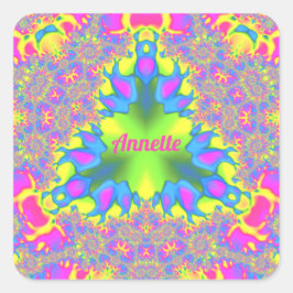 ANNETTE ～シェード黄、緑、ピンク、青～ スクエアシール