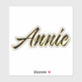 Annie black gold Lettering Aufkleber Sticker シール (シート)