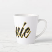 Annie black gold Lettering Latte Tasse カフェラテマグ (右)