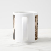 Annie Oakley恋しく思とGun、ヴィンテージ写真ポートレート ジャンボコーヒーマグカップ (裏面)