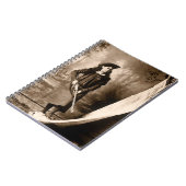 Annie Oakley恋しく思とGun、ヴィンテージ写真ポートレート ノートブック (左側)