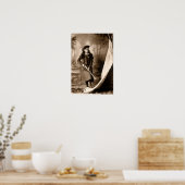 Annie Oakley恋しく思とGun、ヴィンテージ写真ポートレート ポスター (キッチン)